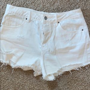 PACSUN high rise shorts white -26